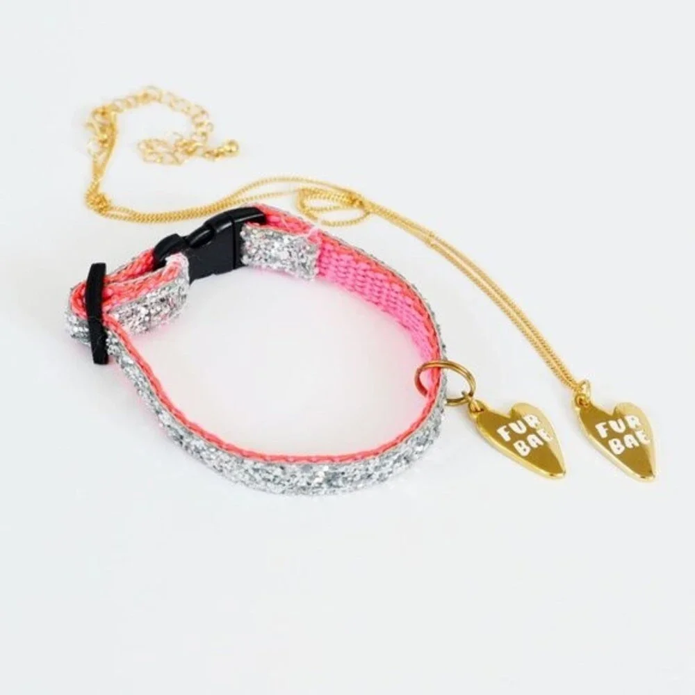 Hello Harriet Cat keychain and 'Fur Bae' Collar Tag